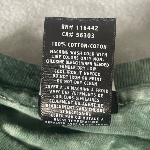 Broken Promises Gnome Green Tie Dye Long Sleeve T-Shirt size S - Picture 9 of 11